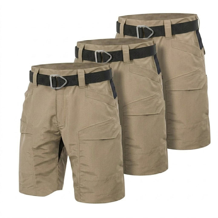 Bermuda cargo tecnica para hombre - repelente al agua, multibolsillo