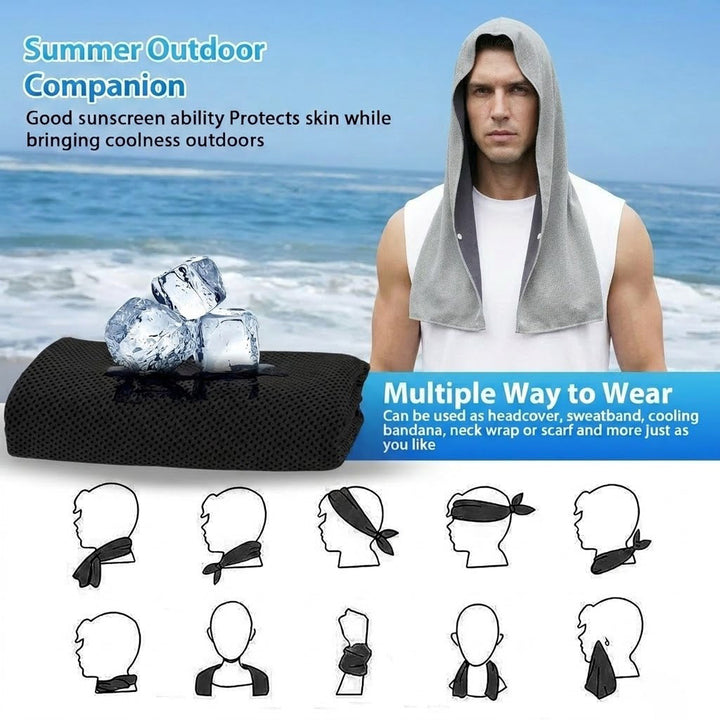 Pack de 3 Toalla refrescante outdoor - proteccion UV, secado rapido, outdoor