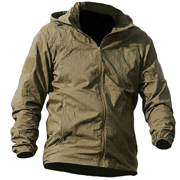 Chaqueta tecnica para hombre - UPF 50+, secado rapido, con capucha, outdoor