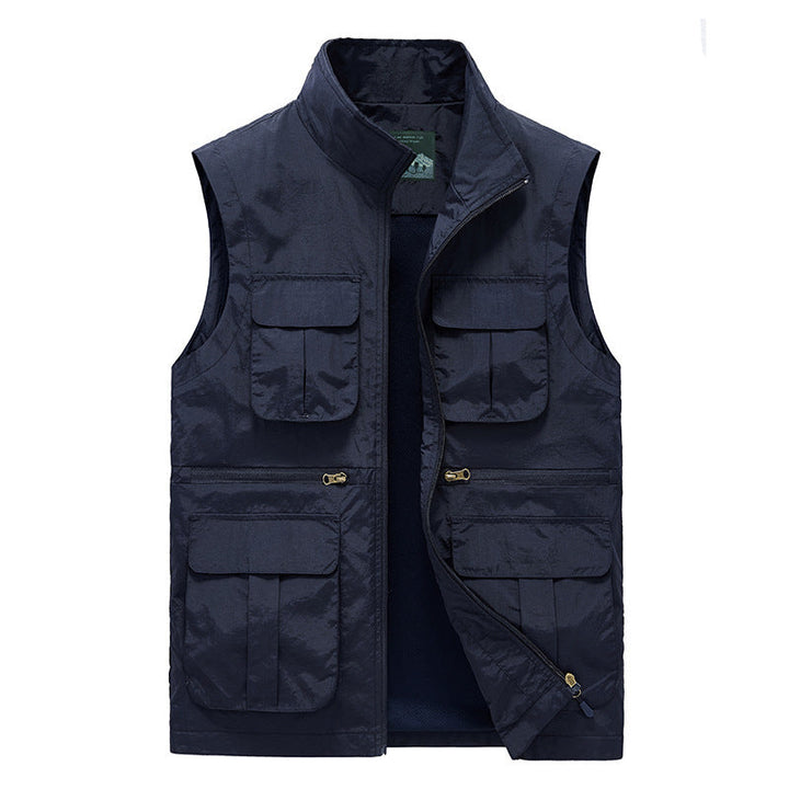 Chaleco utilitario para hombre - trabajo, viaje, Azul
