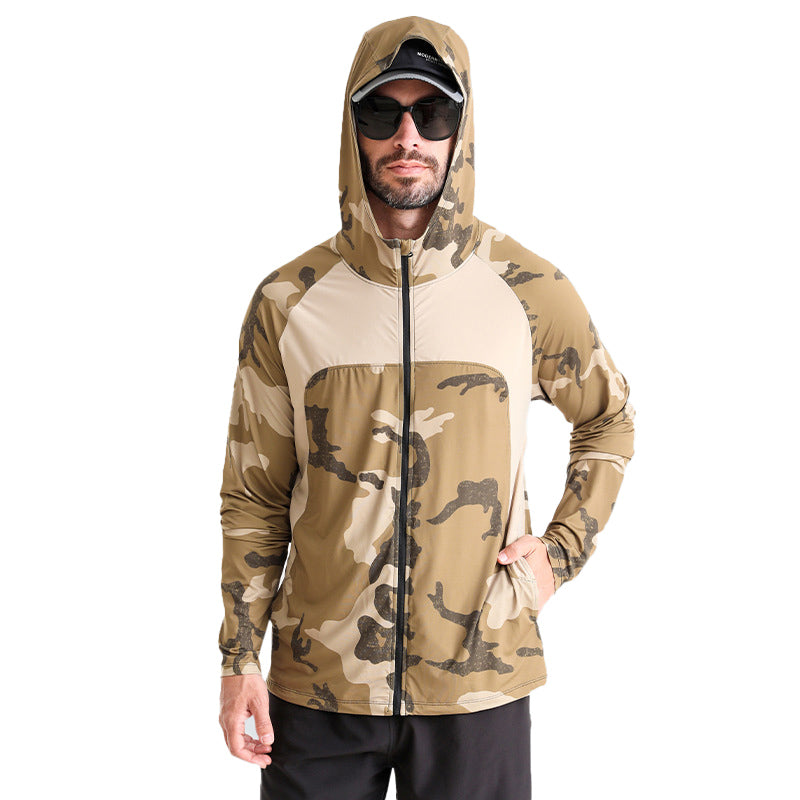 Camisa tecnica para hombre - proteccion UV, secado rapido, pesca