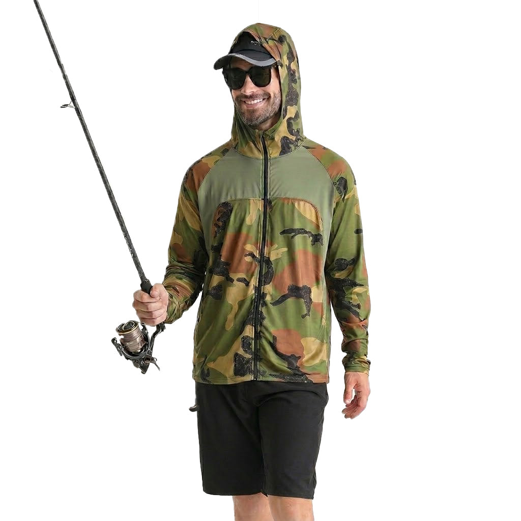 Camisa tecnica para hombre - proteccion UV, secado rapido, pesca