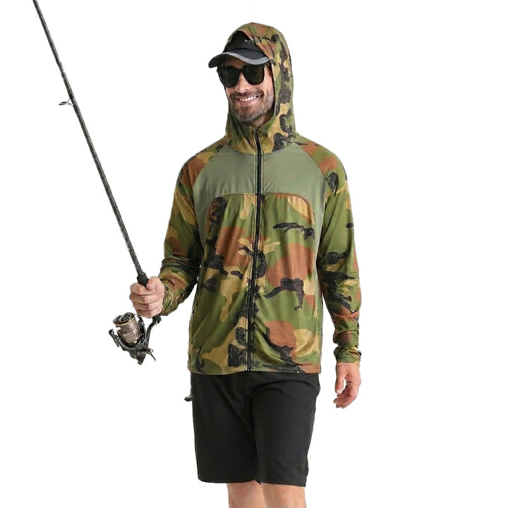 Camisa tecnica para hombre - proteccion UV, secado rapido, pesca