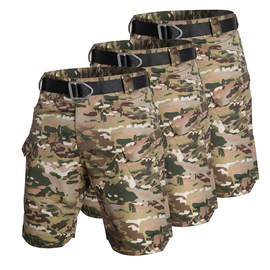 TactixGuard Pro – Pack x3 Bermudas Cargo Técnicas (Ahorro Especial)