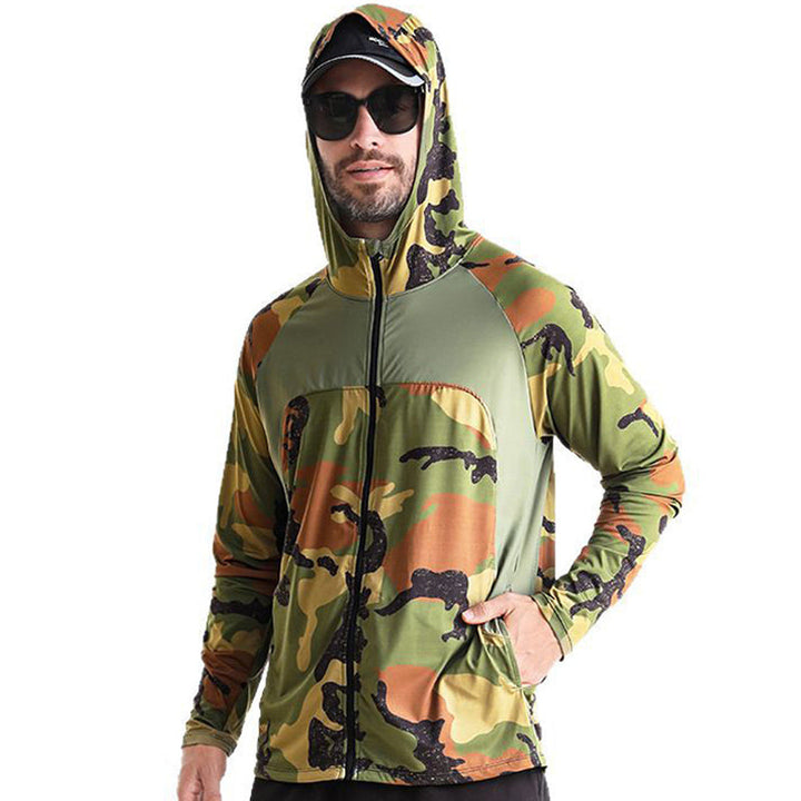 Camisa tecnica para hombre - proteccion UV, secado rapido, pesca