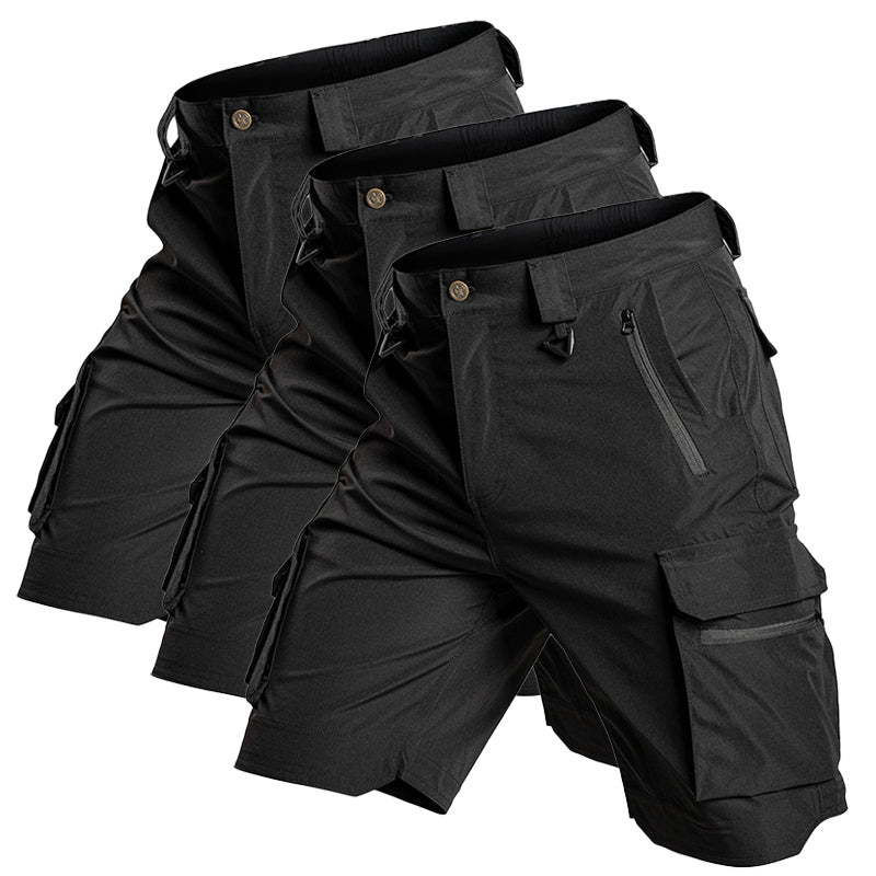 Bermuda cargo tecnica para hombre - secado rapido, repelente al agua, multibolsillo, ligero