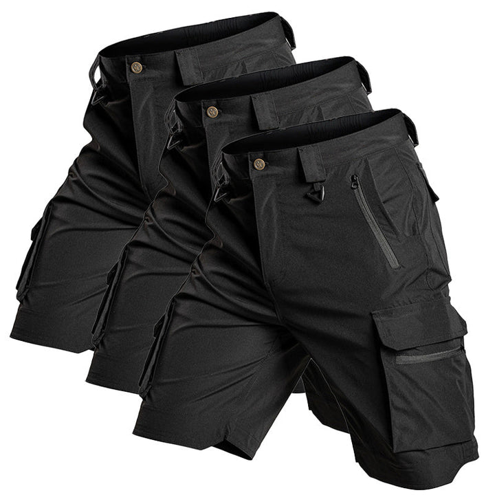 Bermuda cargo tecnica para hombre - secado rapido, repelente al agua, multibolsillo, ligero