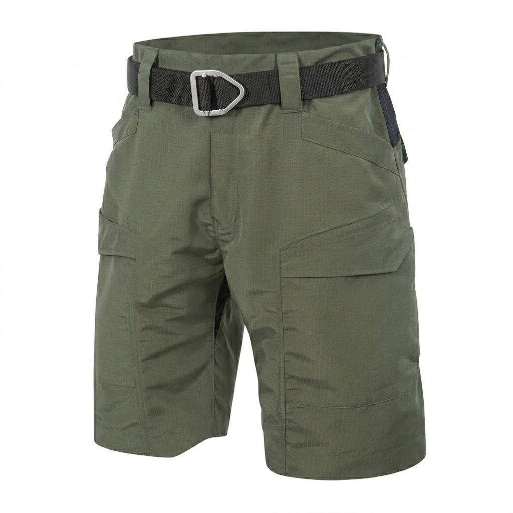 Bermuda cargo tecnica para hombre - repelente al agua, multibolsillo