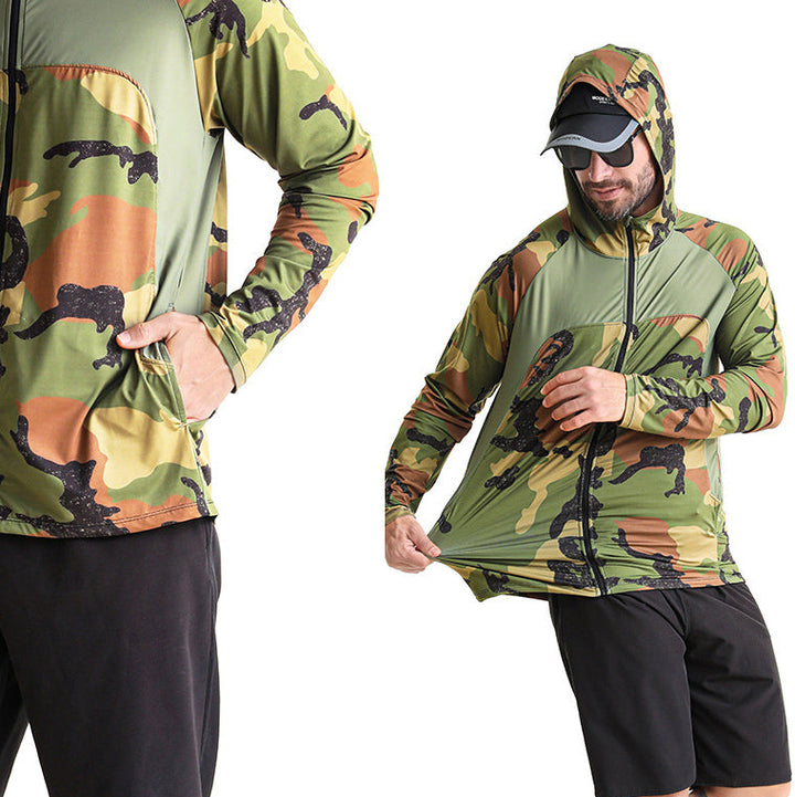 Camisa tecnica para hombre - proteccion UV, secado rapido, pesca