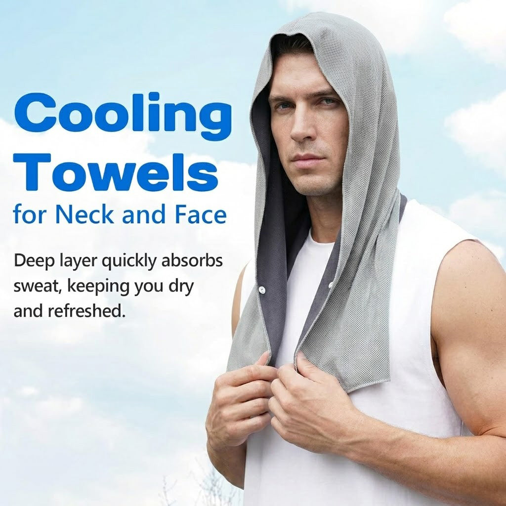 Pack de 3 Toalla refrescante outdoor - proteccion UV, secado rapido, outdoor