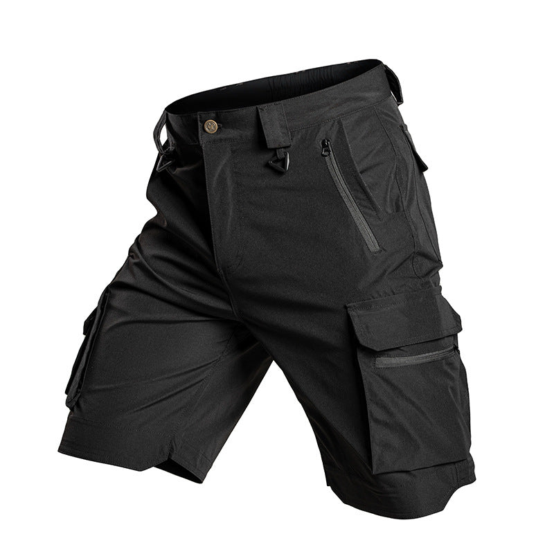Bermuda cargo tecnica para hombre - secado rapido, repelente al agua, multibolsillo, ligero