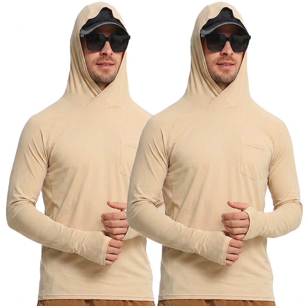 Camisa tecnica para hombre - proteccion UV, secado rapido, elastico, pesca