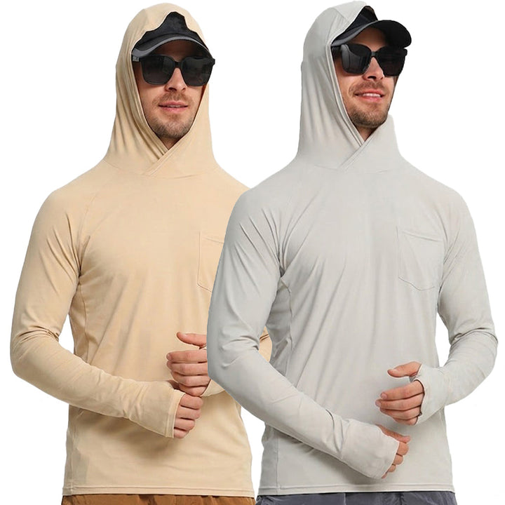 Camisa tecnica para hombre - proteccion UV, secado rapido, elastico, pesca