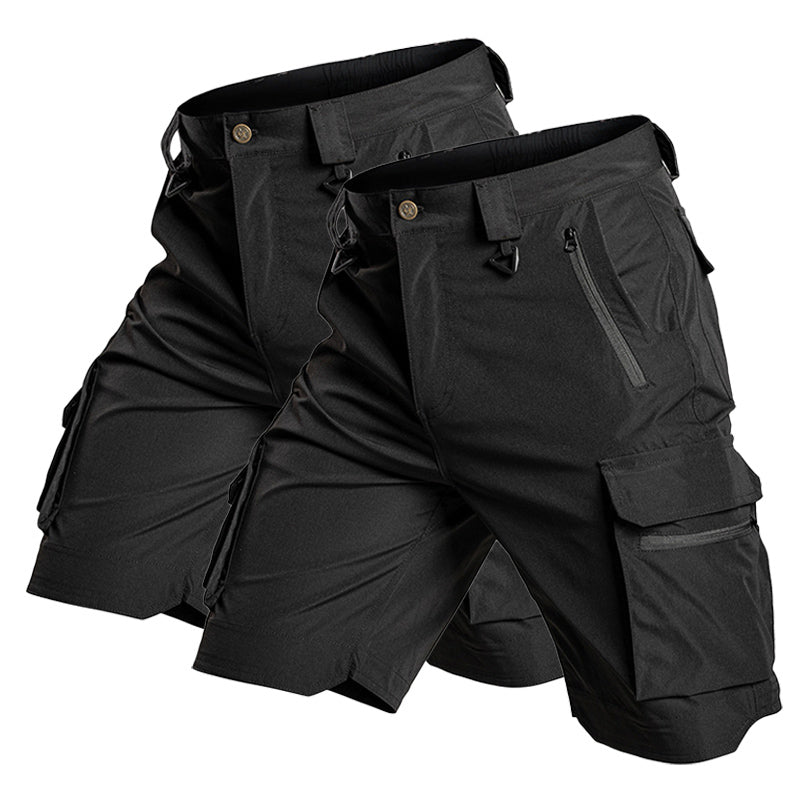 Bermuda cargo tecnica para hombre - secado rapido, repelente al agua, multibolsillo, ligero
