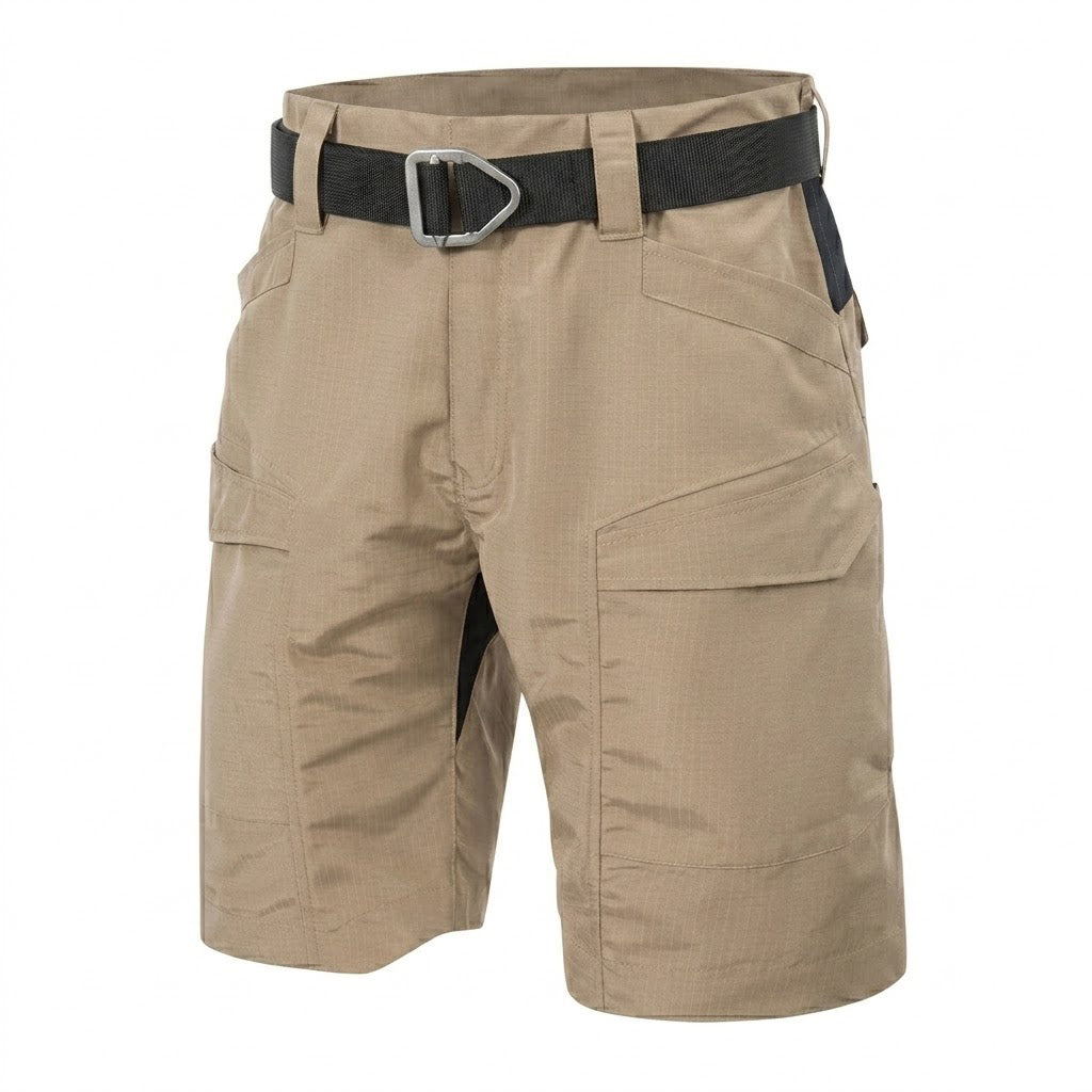 Bermuda cargo tecnica para hombre - repelente al agua, multibolsillo