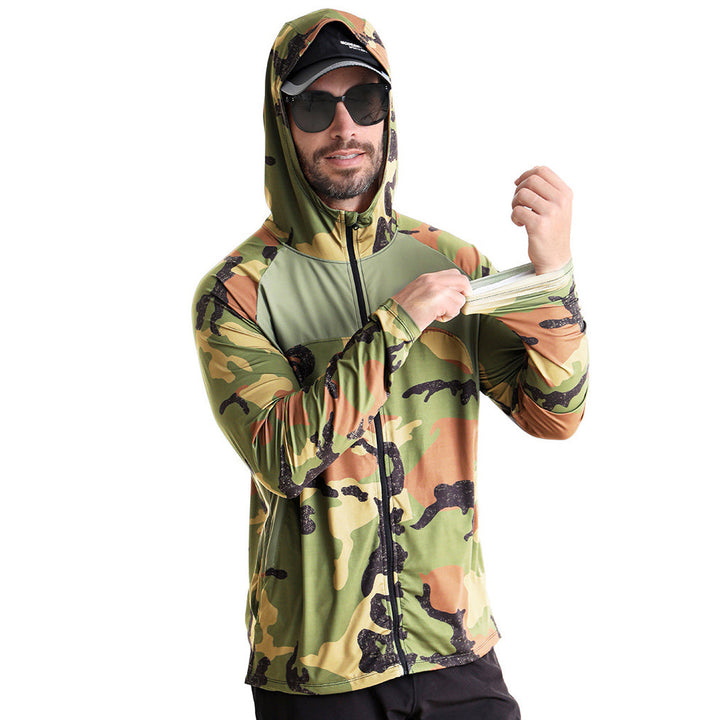 Camisa tecnica para hombre - proteccion UV, secado rapido, pesca