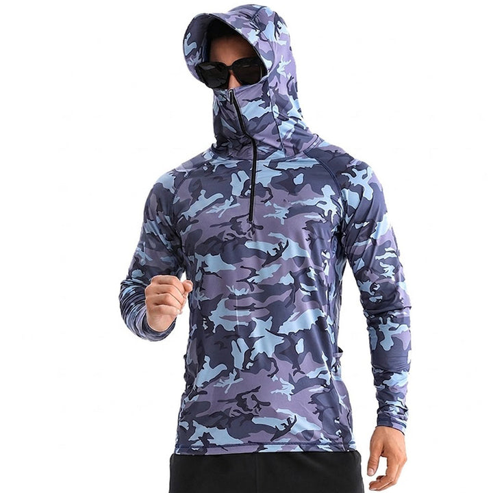Camisa tecnica para hombre - secado rapido, pesca, Camuflaje