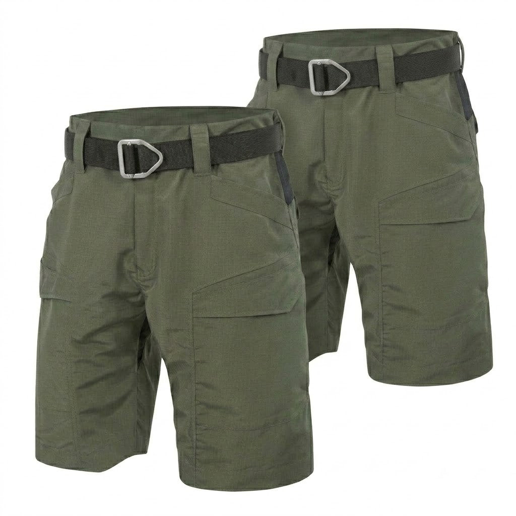Bermuda cargo tecnica para hombre - repelente al agua, multibolsillo