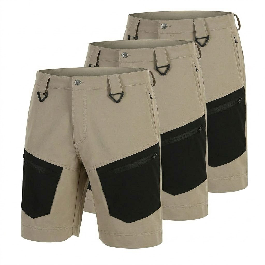 Bermuda cargo tecnica para hombre - secado rapido, repelente al agua