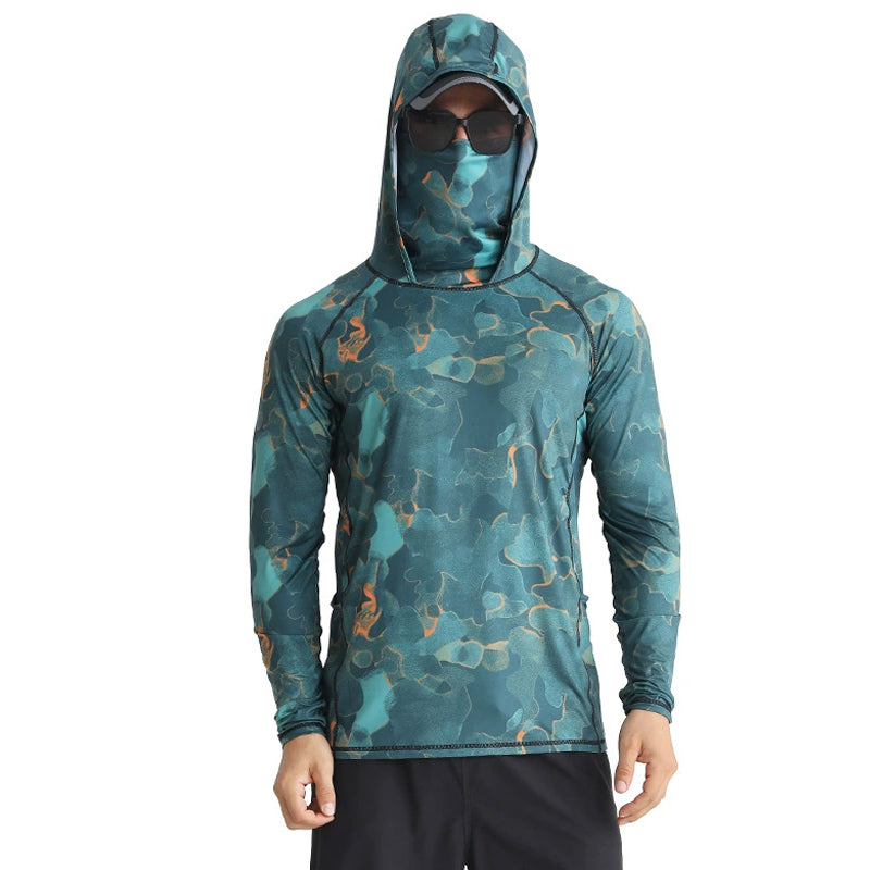 Camisa tecnica para hombre - proteccion UV, secado rapido, pesca