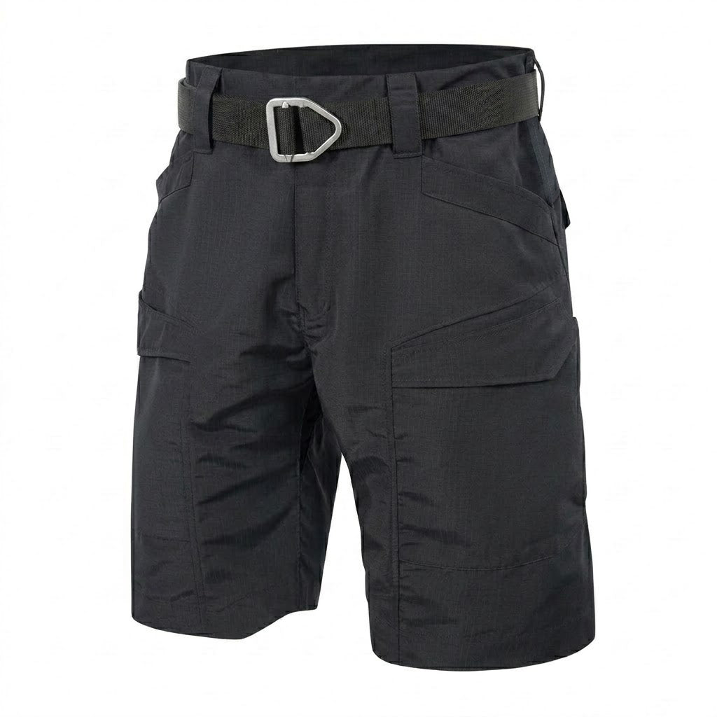 Bermuda cargo tecnica para hombre - repelente al agua, multibolsillo