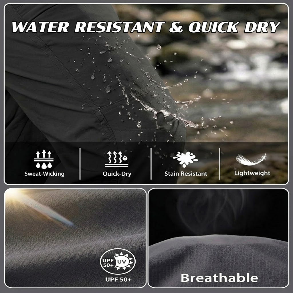 Tenaz UV Shield – Pantalón Cargo Ligero con Protección Solar y Secado Rápido