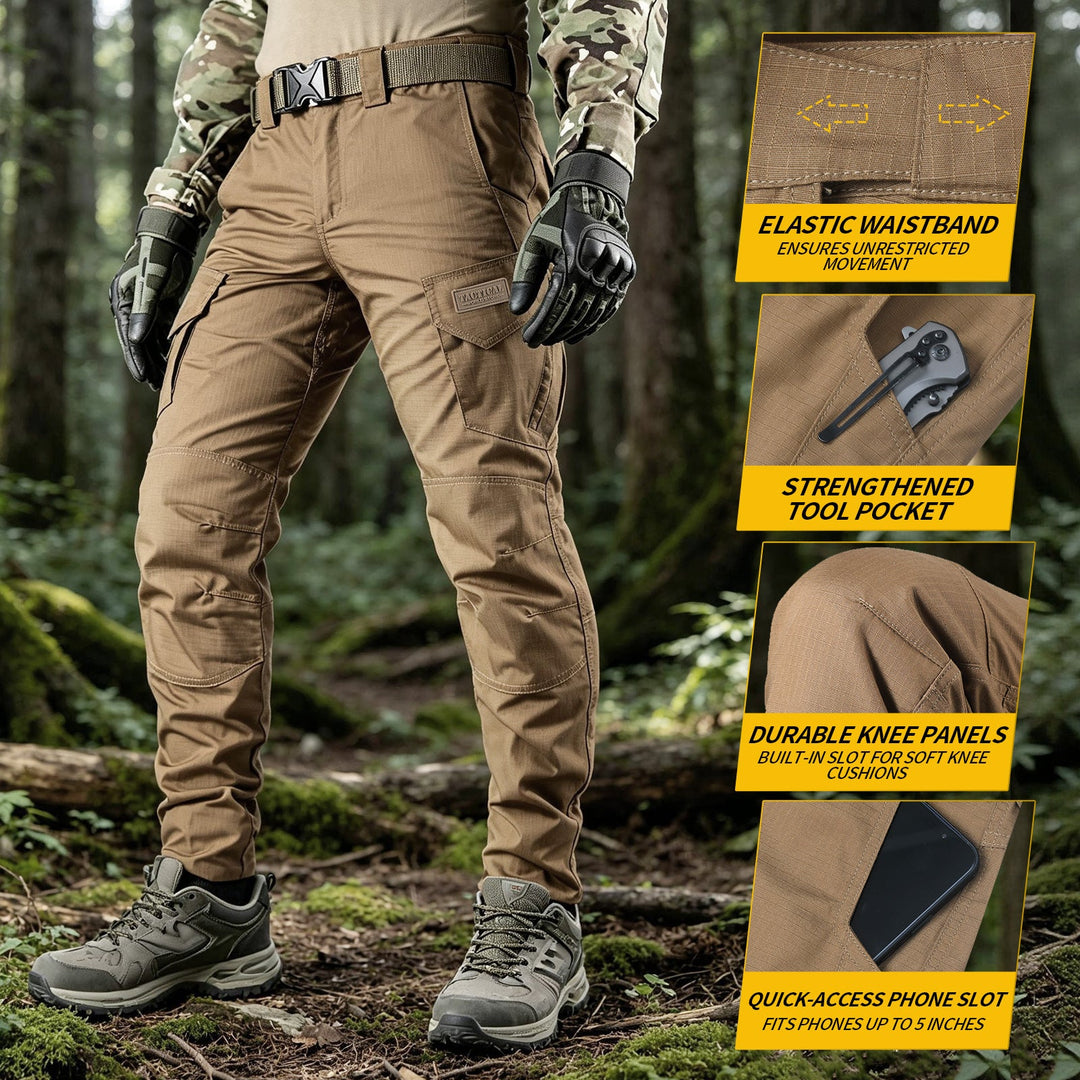 Tenaz Phantom Pro – Pantalón Cargo Elástico Ripstop - Marron coyote
