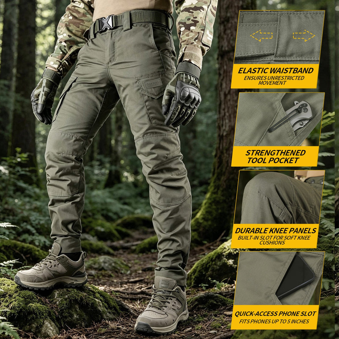 Tenaz Phantom Pro – Pantalón Cargo Elástico Ripstop - Verde