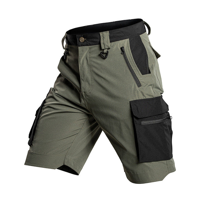 Bermuda cargo tecnica para hombre - secado rapido, repelente al agua, multibolsillo, ligero