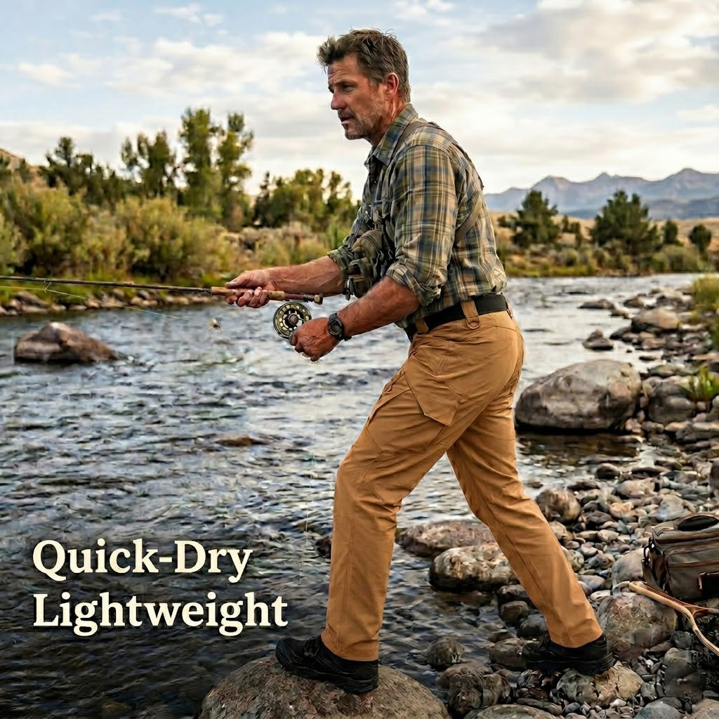 Archon Pantalon cargo tecnico para homTenaz IX9 Quick-Dry – Pantalón Cargo Ligero y Transpirablebre - secado rapido, elastico, ligero