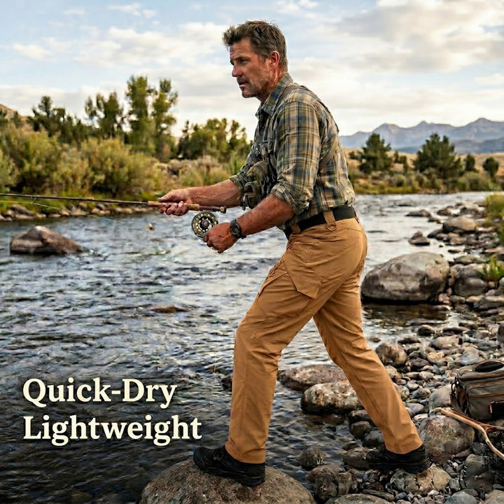 Archon Pantalon cargo tecnico para homTenaz IX9 Quick-Dry – Pantalón Cargo Ligero y Transpirablebre - secado rapido, elastico, ligero