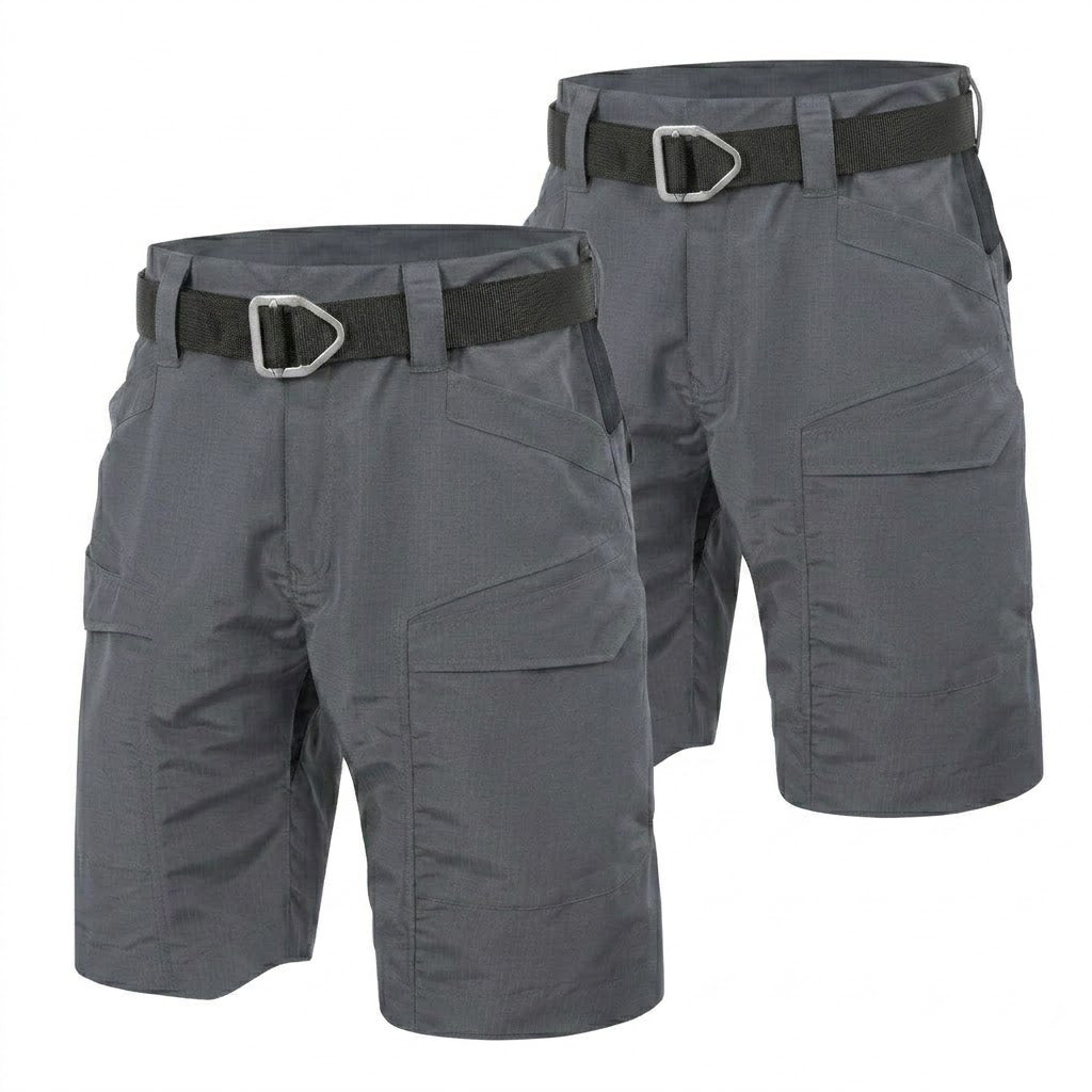 Bermuda cargo tecnica para hombre - repelente al agua, multibolsillo