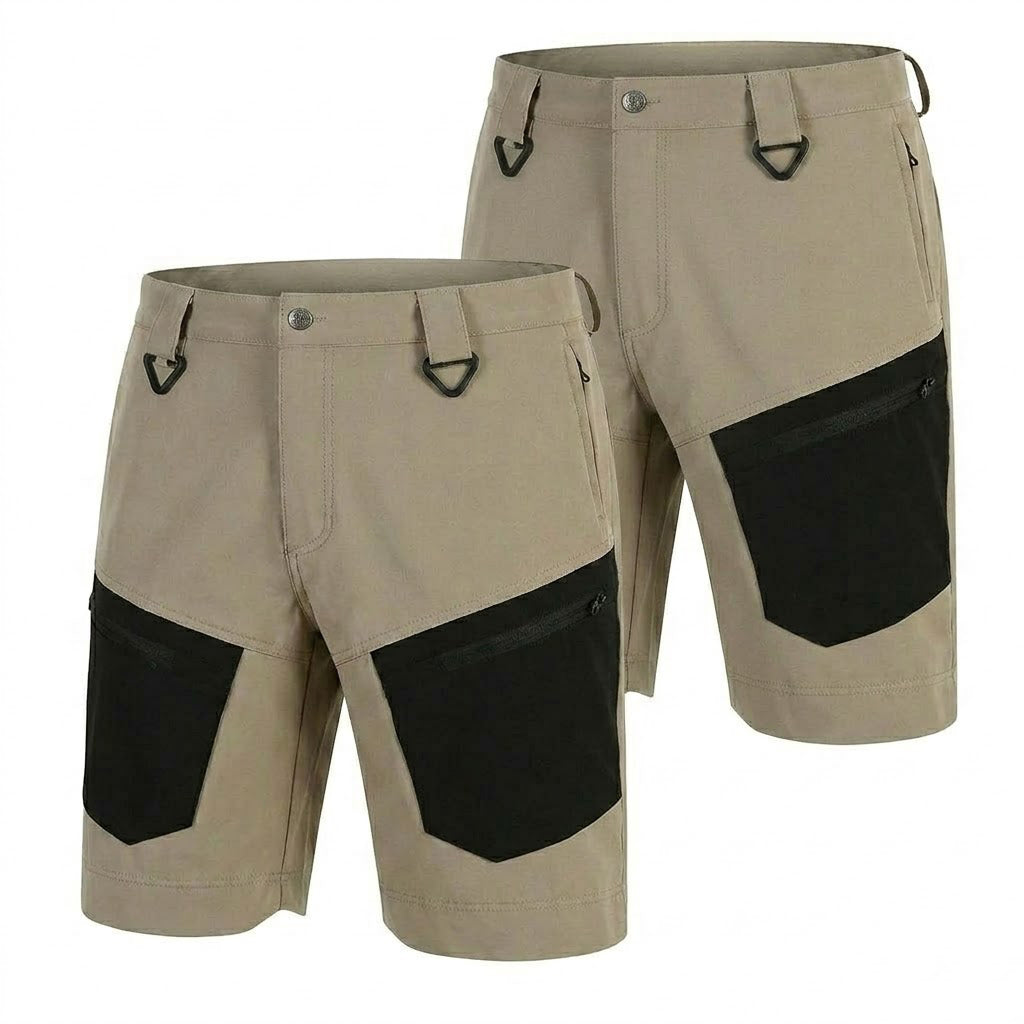 Bermuda cargo tecnica para hombre - secado rapido, repelente al agua