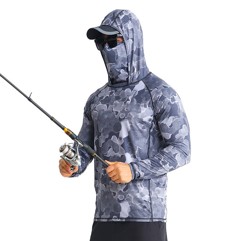 Camisa tecnica para hombre - proteccion UV, secado rapido, pesca