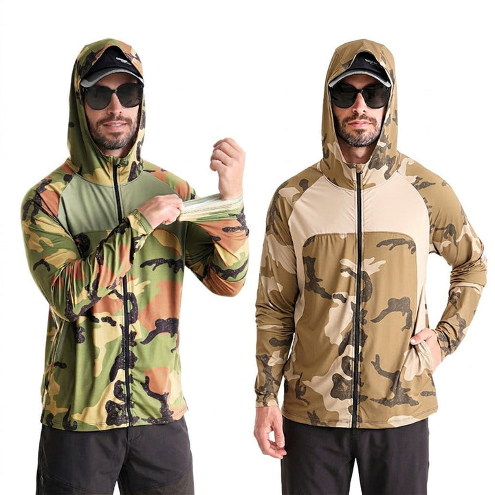 Camisa tecnica para hombre - proteccion UV, secado rapido, pesca