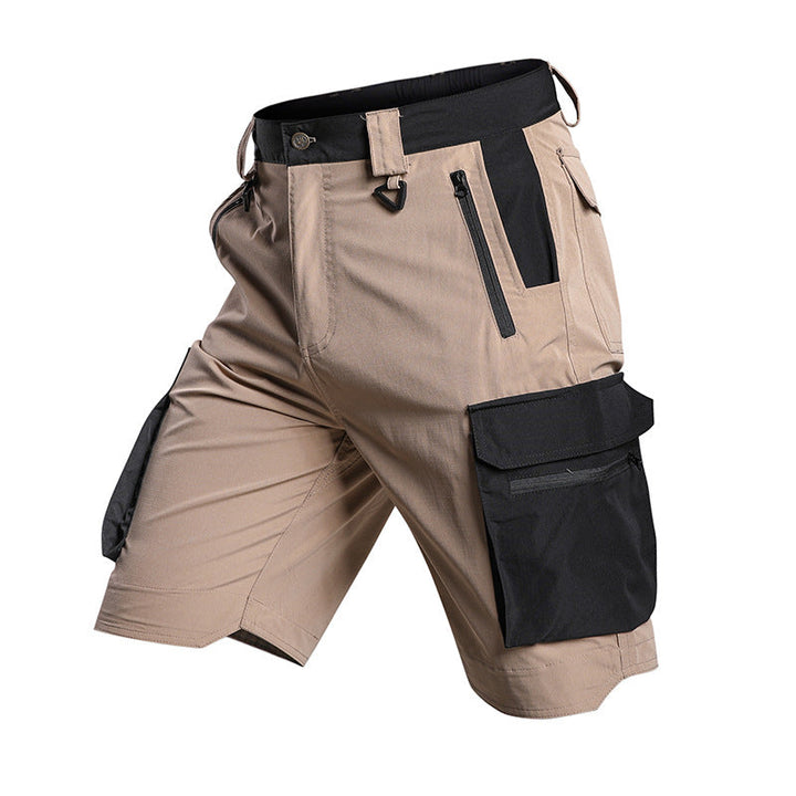 Bermuda cargo tecnica para hombre - secado rapido, repelente al agua, multibolsillo, ligero