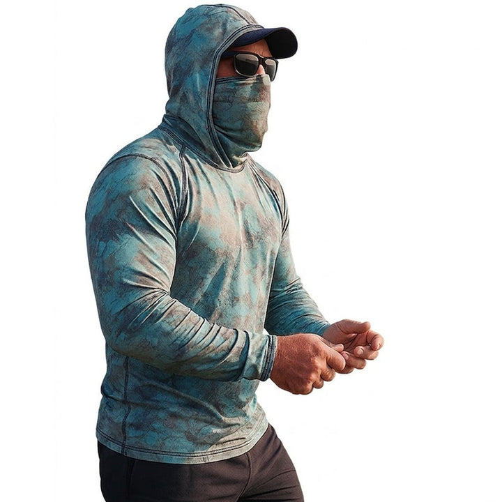 Camisa tecnica para hombre - proteccion UV, secado rapido, pesca