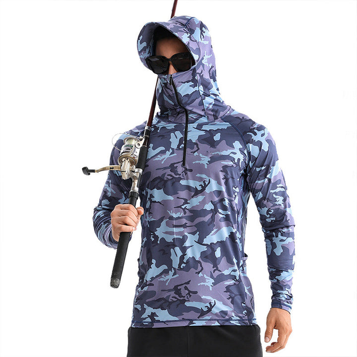 Camisa tecnica para hombre - secado rapido, pesca, Camuflaje