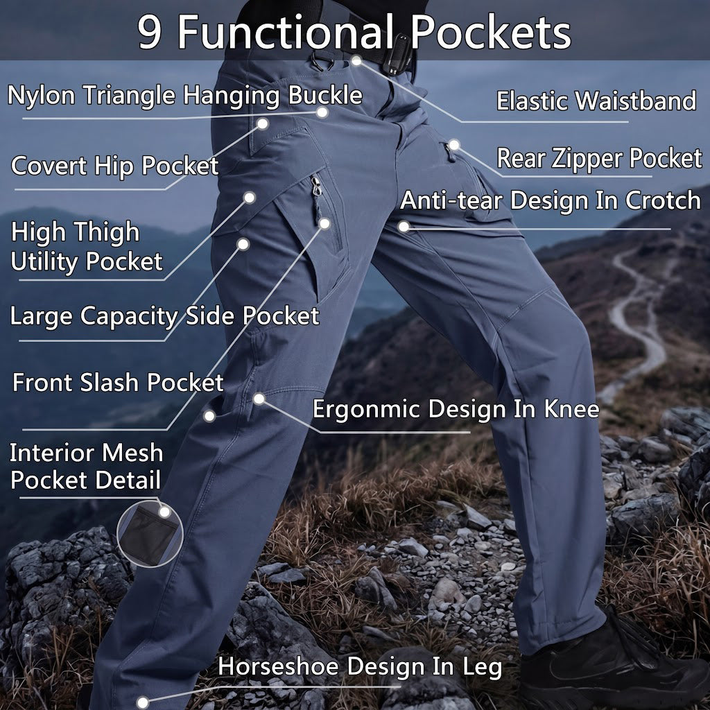 Tenaz IX9 Quick-Dry – Pantalón Cargo Ligero y Transpirable