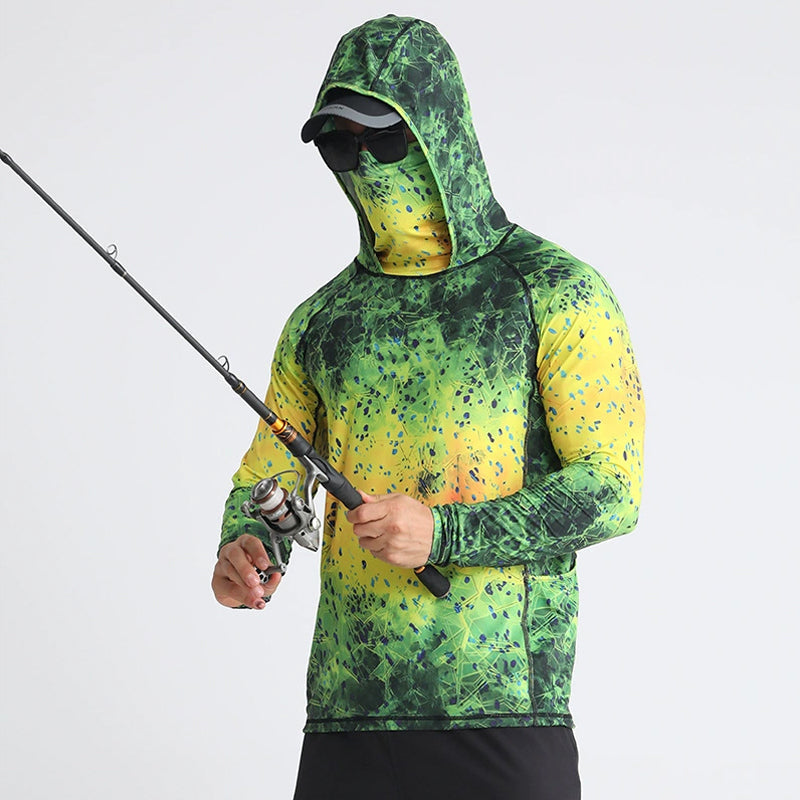 Camisa tecnica para hombre - proteccion UV, secado rapido, pesca