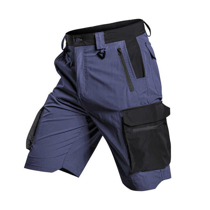 Bermuda cargo tecnica para hombre - secado rapido, repelente al agua, multibolsillo, ligero