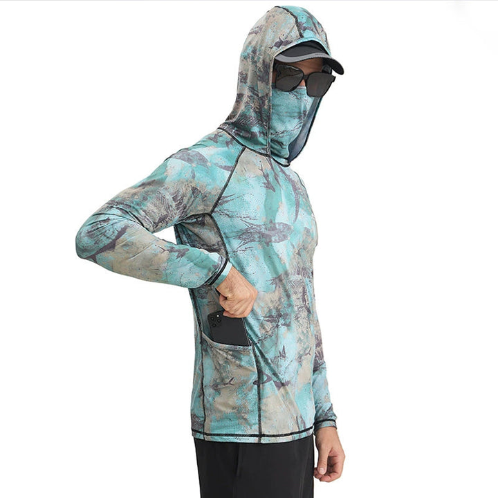 Camisa tecnica para hombre - proteccion UV, secado rapido, pesca