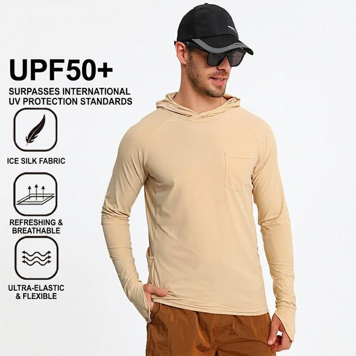 Camisa tecnica para hombre - proteccion UV, secado rapido, elastico, pesca