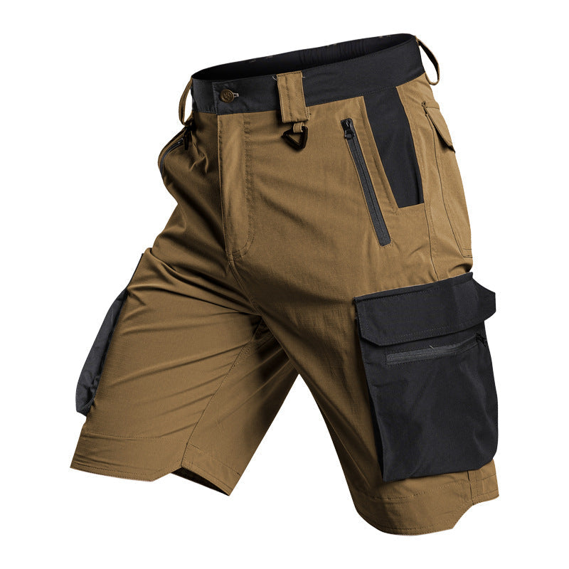 Bermuda cargo tecnica para hombre - secado rapido, repelente al agua, multibolsillo, ligero