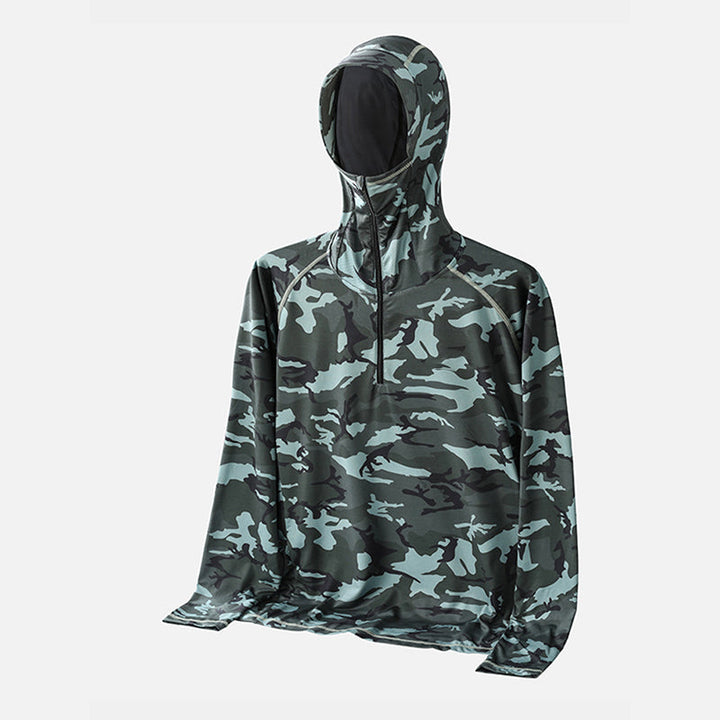 Camisa tecnica para hombre - secado rapido, pesca, Camuflaje