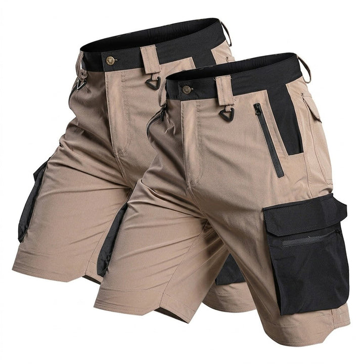 Bermuda cargo tecnica para hombre - secado rapido, repelente al agua, multibolsillo, ligero