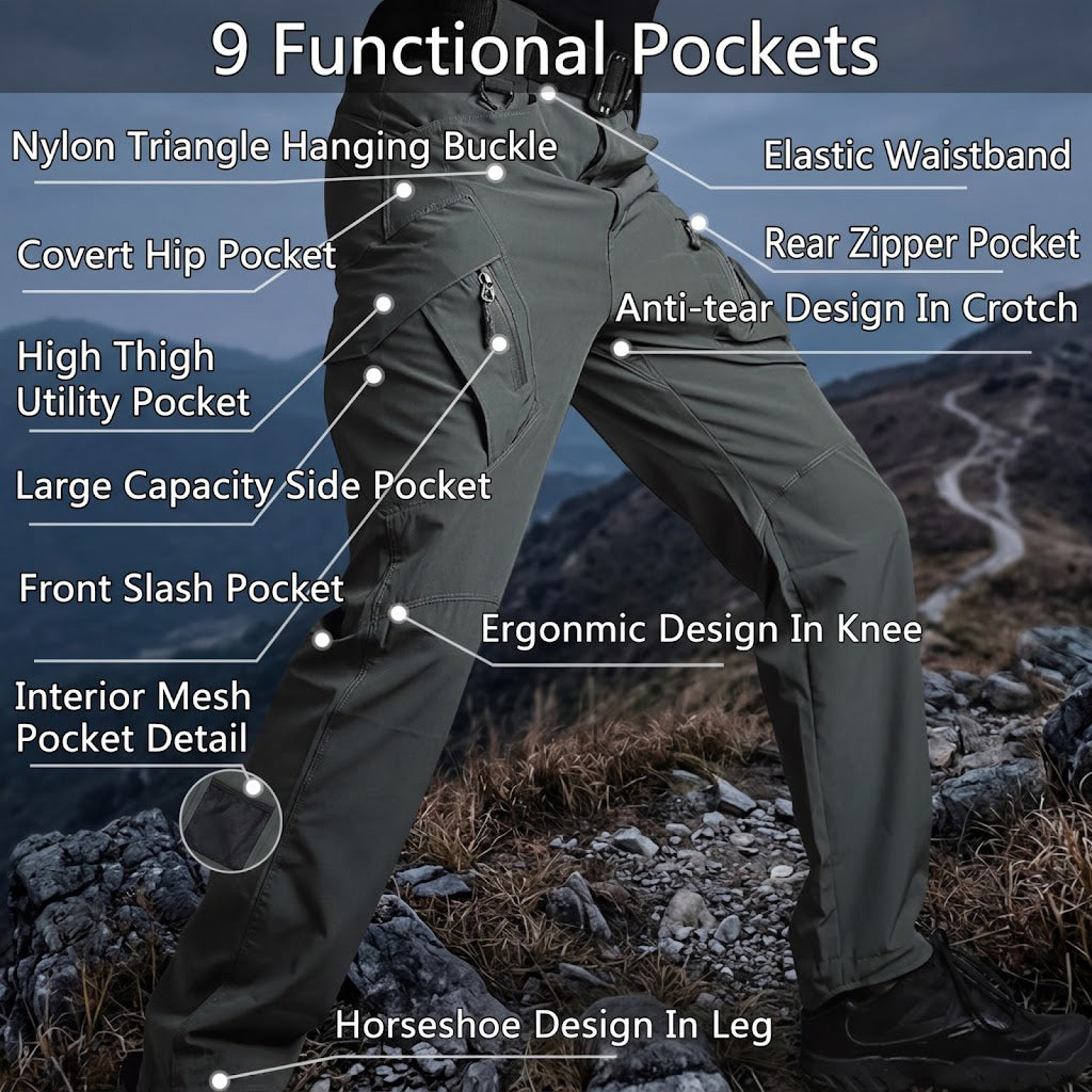 Tenaz IX9 Quick-Dry – Pantalón Cargo Ligero y Transpirable