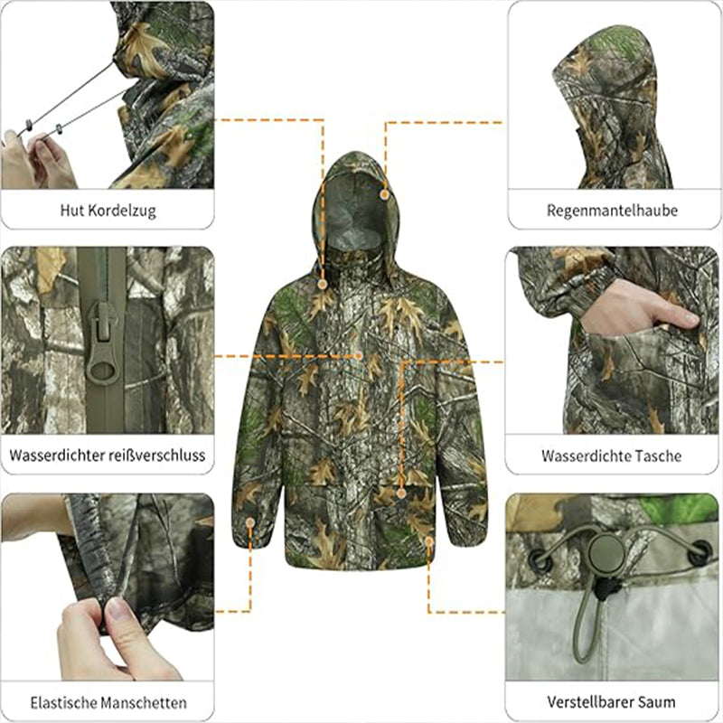 Chaqueta tecnica para hombre - repelente al agua, ligero