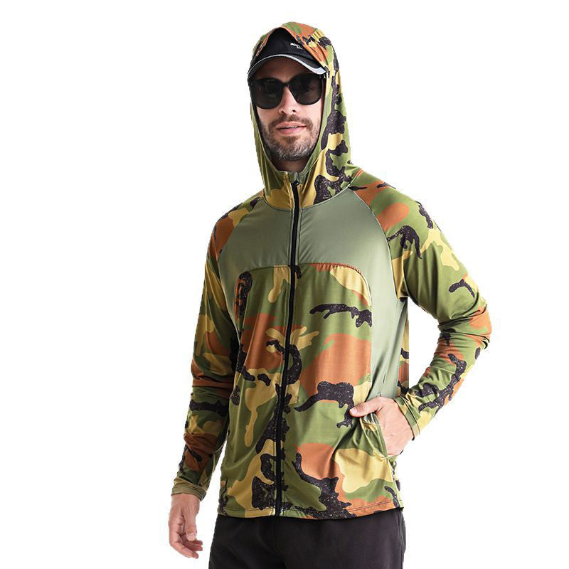 Camisa tecnica para hombre - proteccion UV, secado rapido, pesca