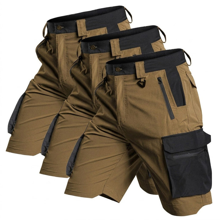 Bermuda cargo tecnica para hombre - secado rapido, repelente al agua, multibolsillo, ligero